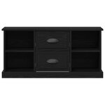 vidaXL Meuble TV Chêne noir 99 5 x 35 5 x 48 cm Bois d'ingénierie