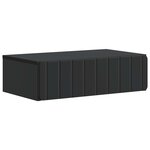 vidaXL Table d'appoint murale Noir 59 x 34 5 x 17 cm Bois d'ingénierie