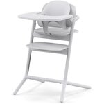 Chaise haute évolutive 3 en 1 LEMO 2 - Blanc - Réglable hauteur et profondeur - Set bébé