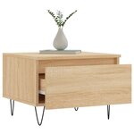 vidaXL Table basse chêne sonoma 50x46x35 cm bois d'ingénierie
