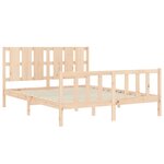 vidaXL Cadre de lit sans matelas bois de pin massif