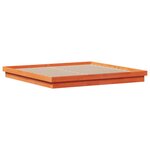 vidaXL Cadre de lit à LED sans matelas 180x200 cm bois massif