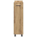 vidaXL Armoire avec roue Chêne artisanal 60 x 22 x 79 cm