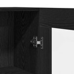 vidaXL Bibliothèque Chêne noir 82 5 x 30 5 x 150 cm Bois d'ingénierie