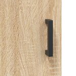 vidaXL Buffet haut Chêne sonoma 69 5x34x180 cm Bois d'ingénierie