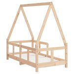 vidaXL Cadre de lit pour enfant 70x140 cm bois de pin massif