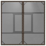 vidaXL Ensemble de salle à manger pour jardin 3 Pièces Marron Poly rotin
