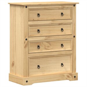 vidaXL Commode Corona 92x48x114 cm bois massif de pin