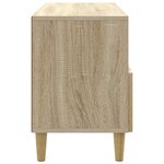 vidaXL Meuble TV 102 x 34 5 x 50 cm Chêne Sonoma Bois d'ingénierie