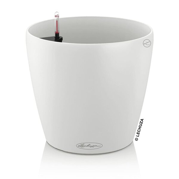 LECHUZA Jardinière CLASSICO Color 21 ALL-IN-ONE Blanc