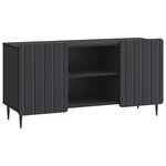 vidaXL Meuble TV Noir 102 x 34 5 x 52 cm Bois d'ingénierie
