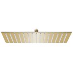 vidaXL Pomme de douche pluie Inox 40x30 cm Rectangulaire Doré