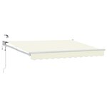 vidaXL Auvent rétractable électrique Crème 3 x 2 5 m