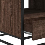 vidaXL Table basse chêne marron 100x50x45cm bois d'ingénierie et métal