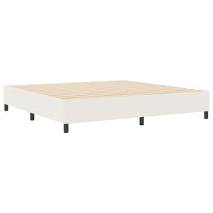vidaXL Cadre de lit plateforme Crème 200 x 200 cm