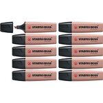 Surligneur BOSS ORIGINAL NatureCOLORS - marron glacé x 10 STABILO