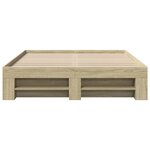 vidaXL Cadre de lit sans matelas chêne sonoma 120x190 cm