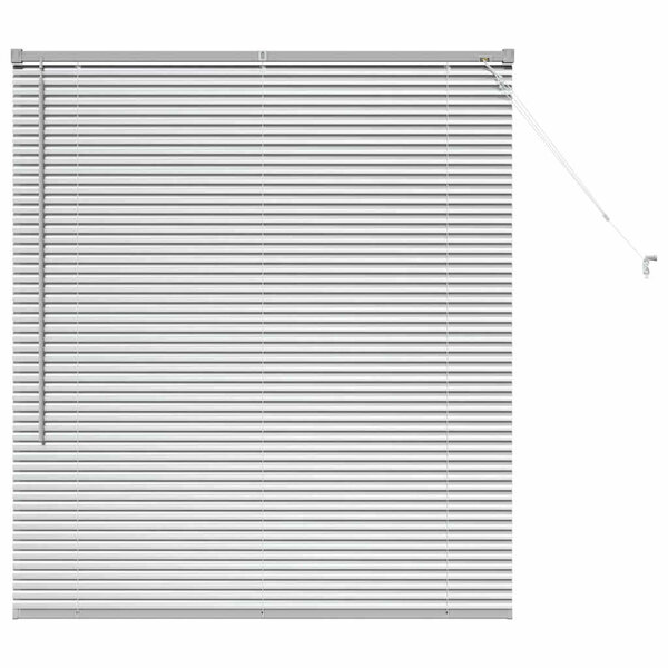 vidaXL Store de Fenêtre avec des rideaux Argenté 80 x 130 cm Aluminium
