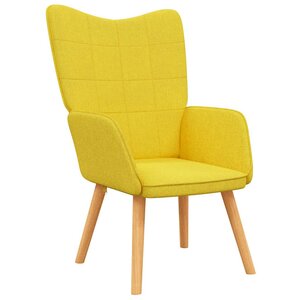 vidaXL Chaise de relaxation Jaune moutarde Tissu