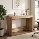 vidaXL Bureau de lit Chêne artisanal Bois d'ingénierie