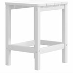 vidaXL Chaise de jardin Adirondack repose-pied table PEHD Blanc