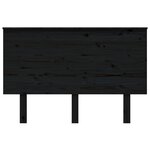 vidaXL Tête de lit Noir 124x6x82 5 cm Bois massif de pin
