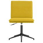 vidaXL Chaises à manger lot de 4 jaune velours