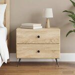 vidaXL Cabinet de chevet Chêne Sonoma 62 x 34 5 x 47 5 cm