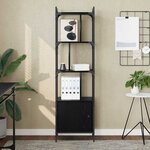 vidaXL Bibliothèque Chêne noir 44 5 x 30 x 154 5 cm Bois d'ingénierie