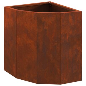 vidaXL Jardinière d'Angle Rouillé 30 x 30 x 35 cm