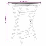 vidaXL Ensemble à manger de jardin 3 Pièces Bois de teck massif