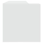 vidaXL Bureau blanc 123 5x73 5x75 cm bois d'ingénierie