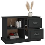 vidaXL Meuble TV noir 73x35 5x47 5 cm bois d'ingénierie