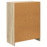 vidaXL Armoire à tiroirs Chêne Sonoma 66 x 34 5 x 87 cm