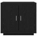 Buffet vidaXL Noir Chêne 80x40x75 cm Bois d'ingénierie