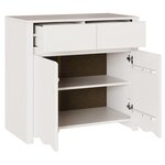 vidaXL Buffet Drammen Blanc 79 x 43 x 75 5 cm Bois de pin massif
