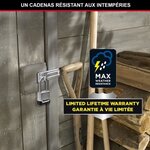 Cadenas haute sécurité M176EURDLH - Zinc - Anse XL - Extérieur