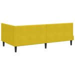 vidaXL Cadre de lit d'angle avec matelas 2 pc Jaune 90 x 200 cm