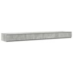 vidaXL Cadre de lit gris béton 200x200 cm