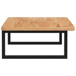 vidaXL Étagère de vasque murale acier et bois de chêne massif