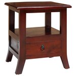 vidaXL Cabinet de chevet avec tiroir Marron 40 x 40 x 45 5 cm