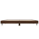 vidaXL Cadre de lit sans matelas chêne marron 135x190 cm