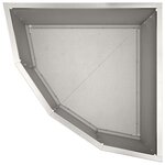 vidaXL Jardinière d'Angle Argent 45 x 45 x 35 cm Acier inoxydable
