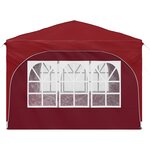 vidaXL Tente de fête pop-up 290 x 290 x 245 cm Bordeaux