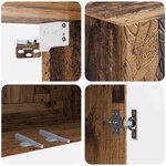 vidaXL Armoire Murale 59 x 31 x 60 cm Bois d'ingénierie Bois ancien