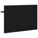 vidaXL Porte-manteau mural avec étagère Chêne noir 60 x 40 x 12 cm