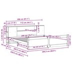 vidaXL Lit bibliothèque sans matelas 200x200 cm bois massif de pin