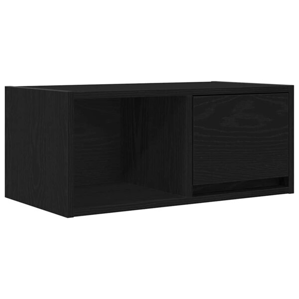 vidaXL Meuble TV chêne noir 60x31x25 5 cm bois d'ingénierie