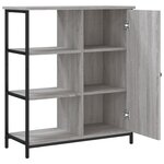 vidaXL Buffet sonoma gris 70x30x80 cm bois d'ingénierie