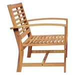 vidaXL Banc de jardin Naturel 110 x 64 x 76.5 cm Bois de teck solide